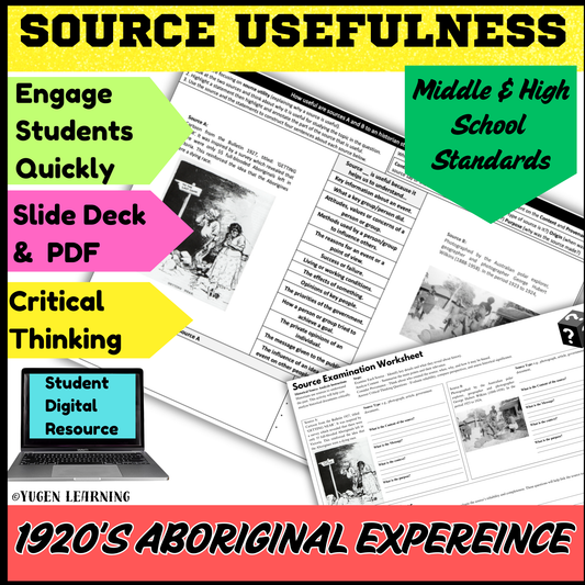 Australian History - Aboriginals experiences in the 1920's Source Usefulness