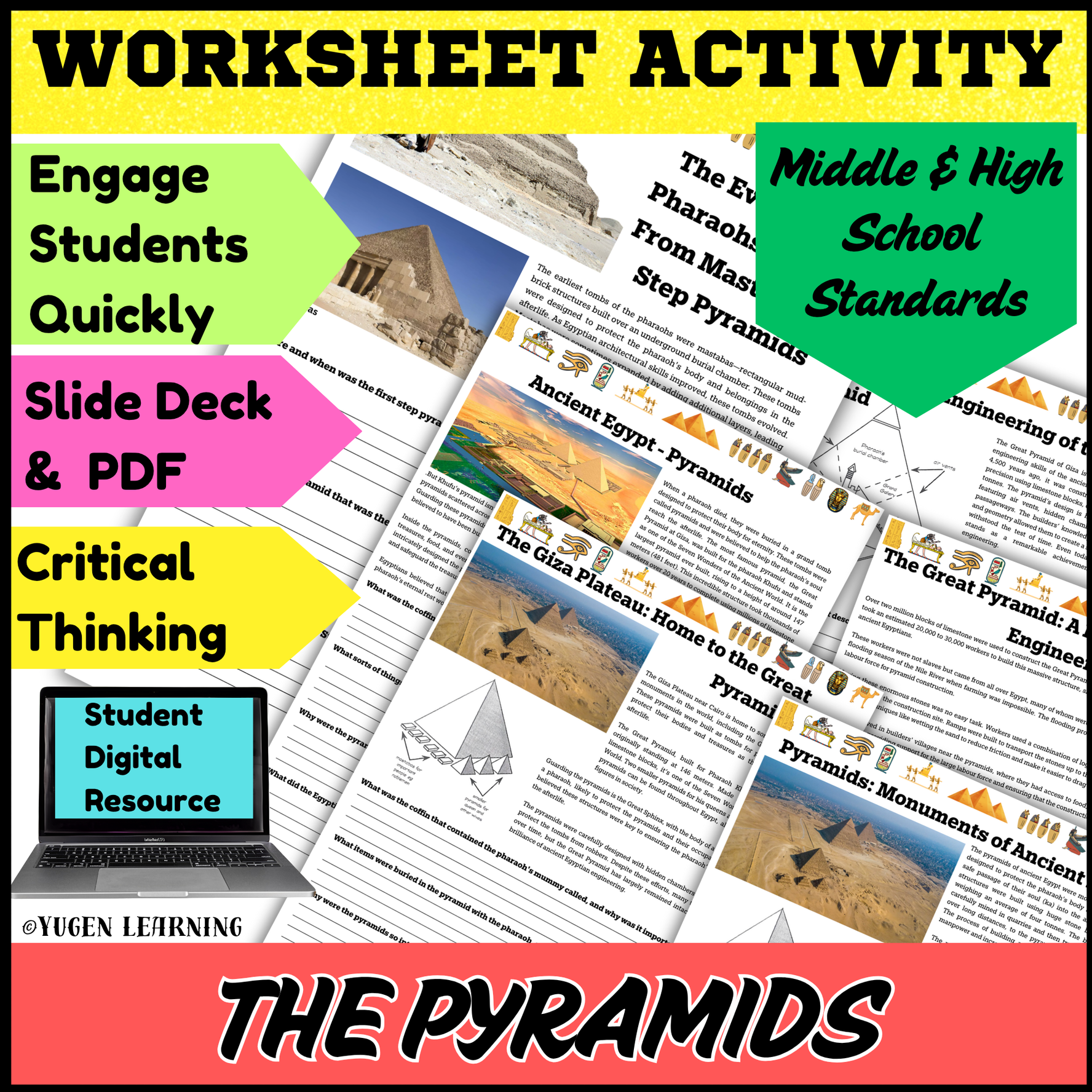Ancient Egypt Engineering Activity: Build the Great Pyramid of Giza activities