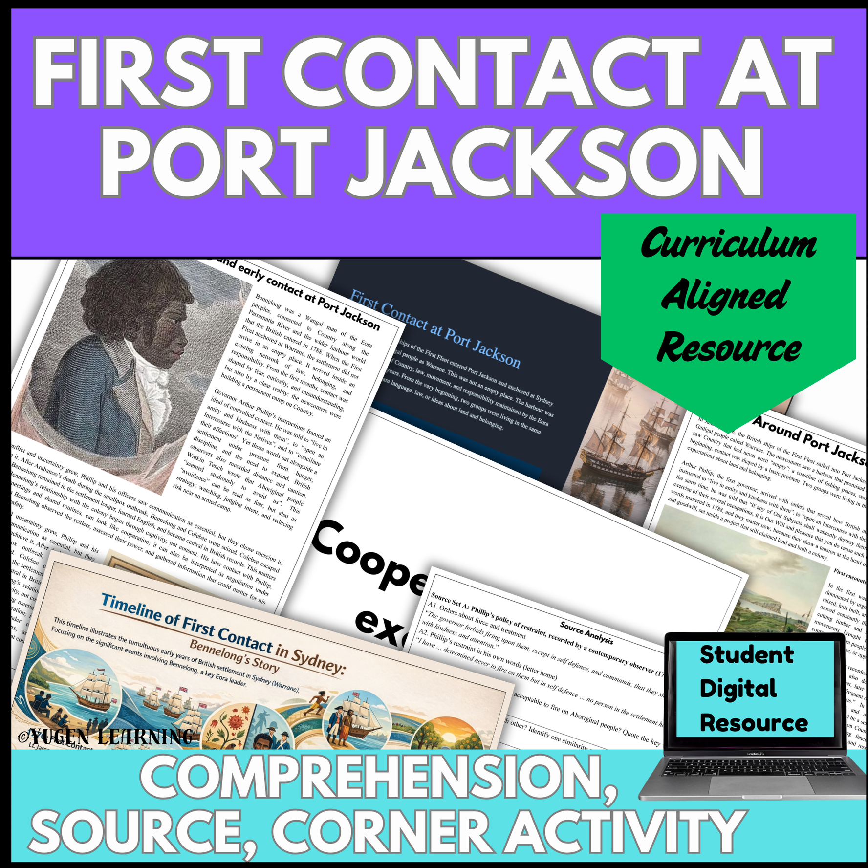 First Contact at Port Jackson 1788: Aboriginal-British Relations (Digital-Print)