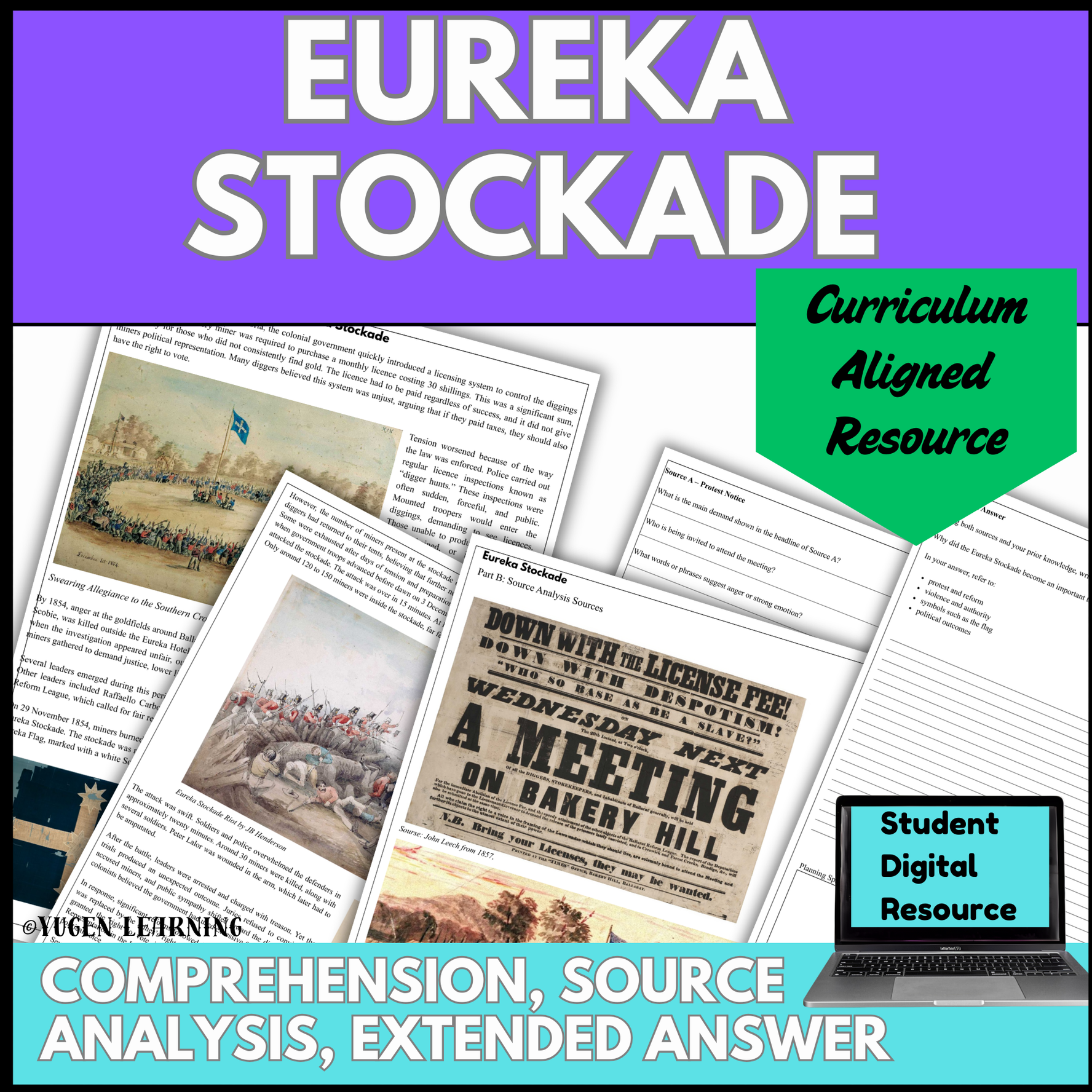Australian Colonial History: Eureka Stockade Lesson (Digital & Printable)