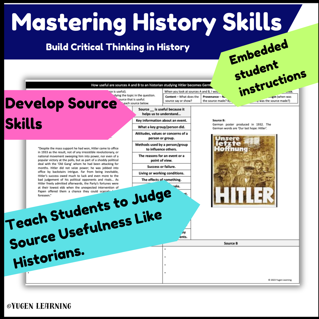 Weimar Republic Nazi Germany - Hitler's rise to Chancellor Usefulness Skills