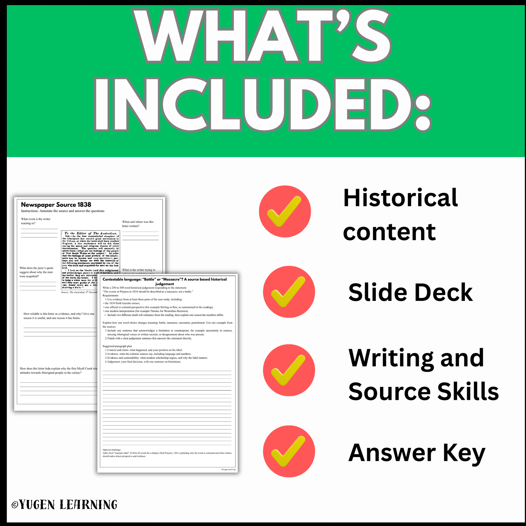 Frontier Wars 1770–1901 Australian History, 2 Lesson (Digital & Printable)