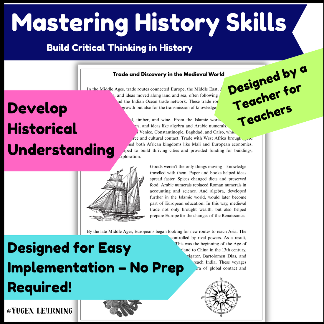 Voyages of Discovery, Medieval History Mapping, Slides
