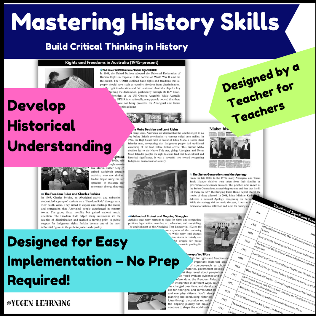 Overview History, Introduction to Australian Civil Rights (Digital & Printable)