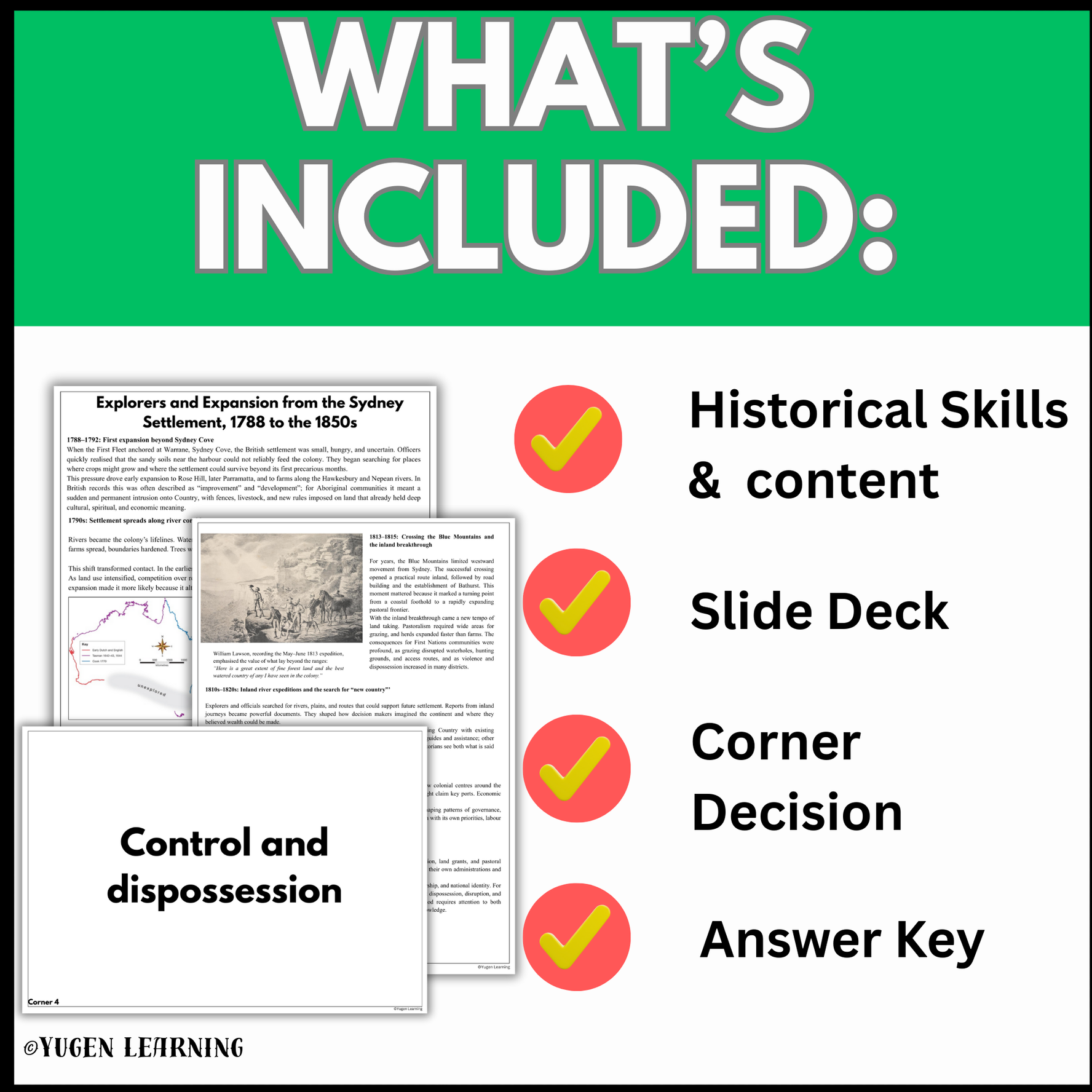 Colonial Australia History: Settler Exploration, Mapping (Digital-Printable)