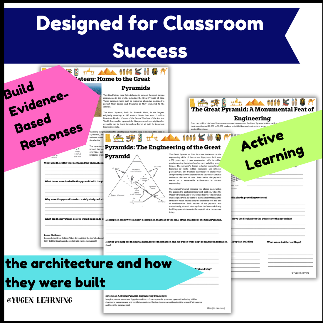 Ancient Egypt Engineering Activity: Build the Great Pyramid of Giza activities