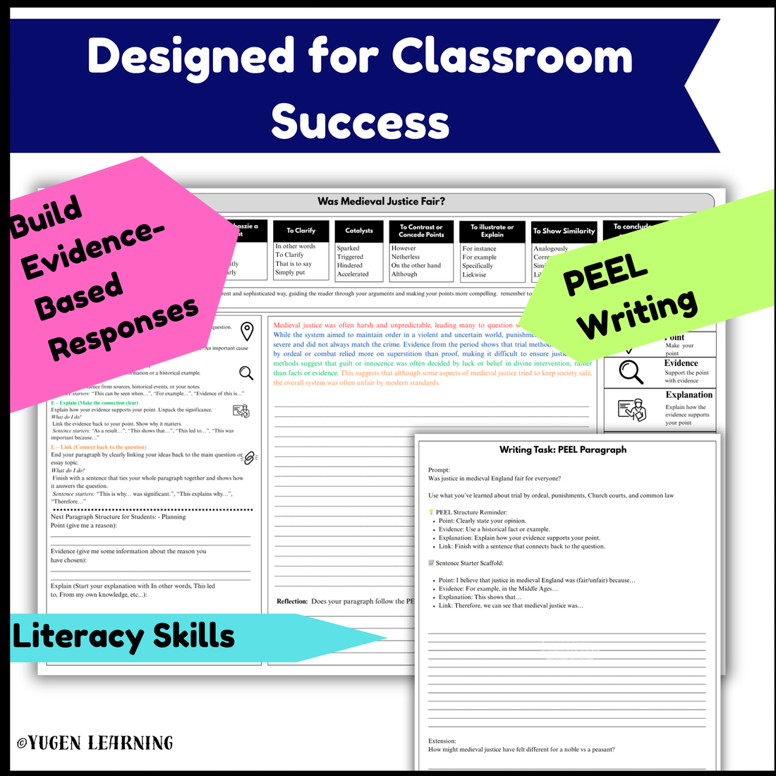 Medieval Crime & Punishment Worksheet Activities, History Task, Digital-Print