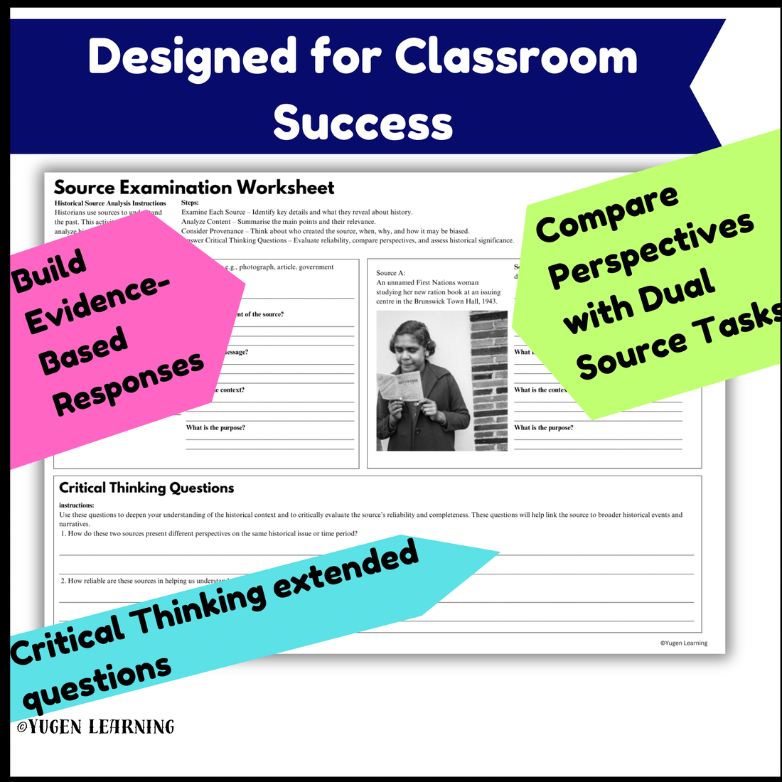 Australian WW2 History - government controls Source Usefulness worksheet